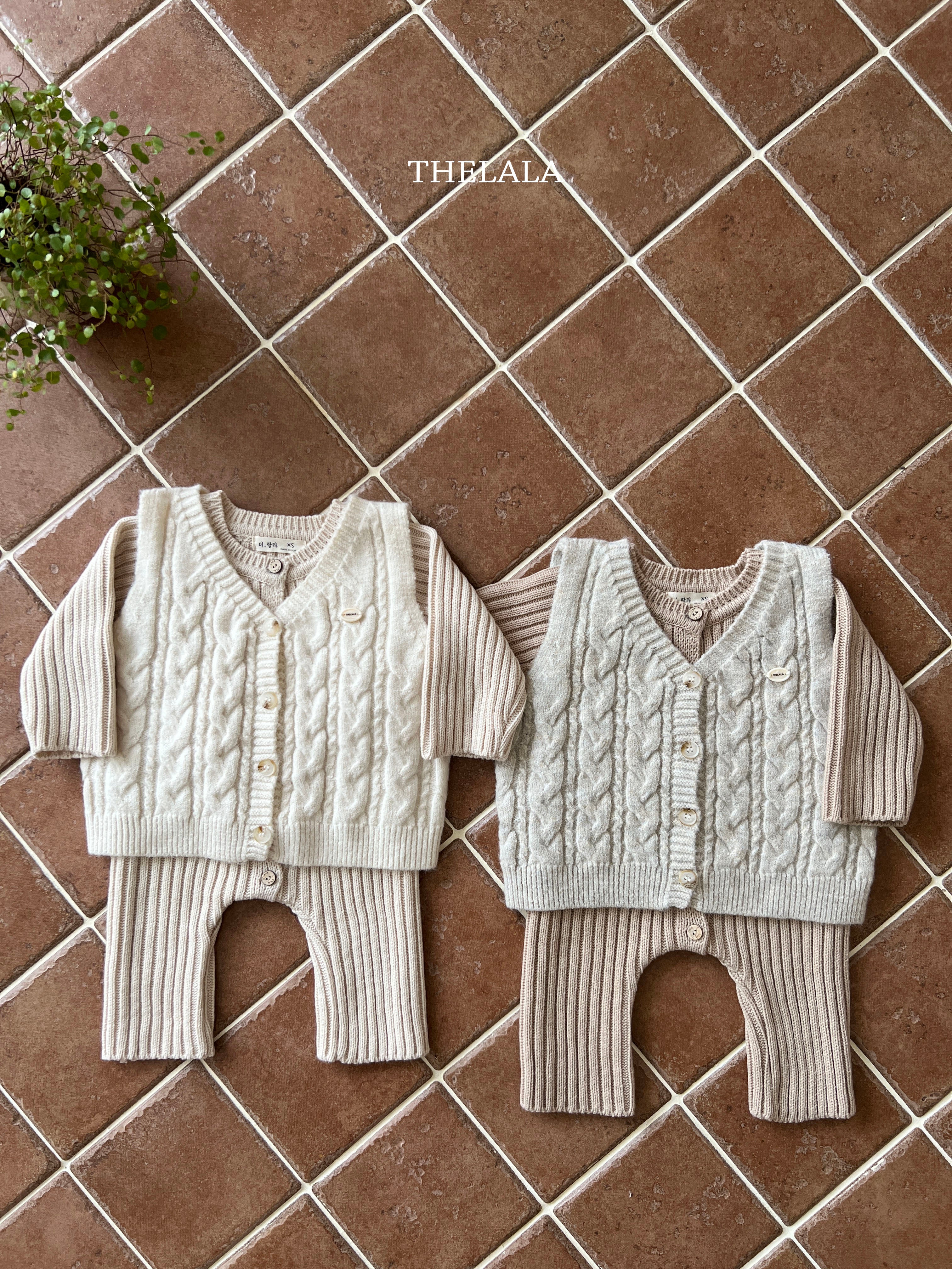 ［thelala］Rocco knit vest