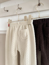 Knit cable pants