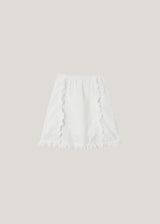 ［inné］Lace frill skirt (white)