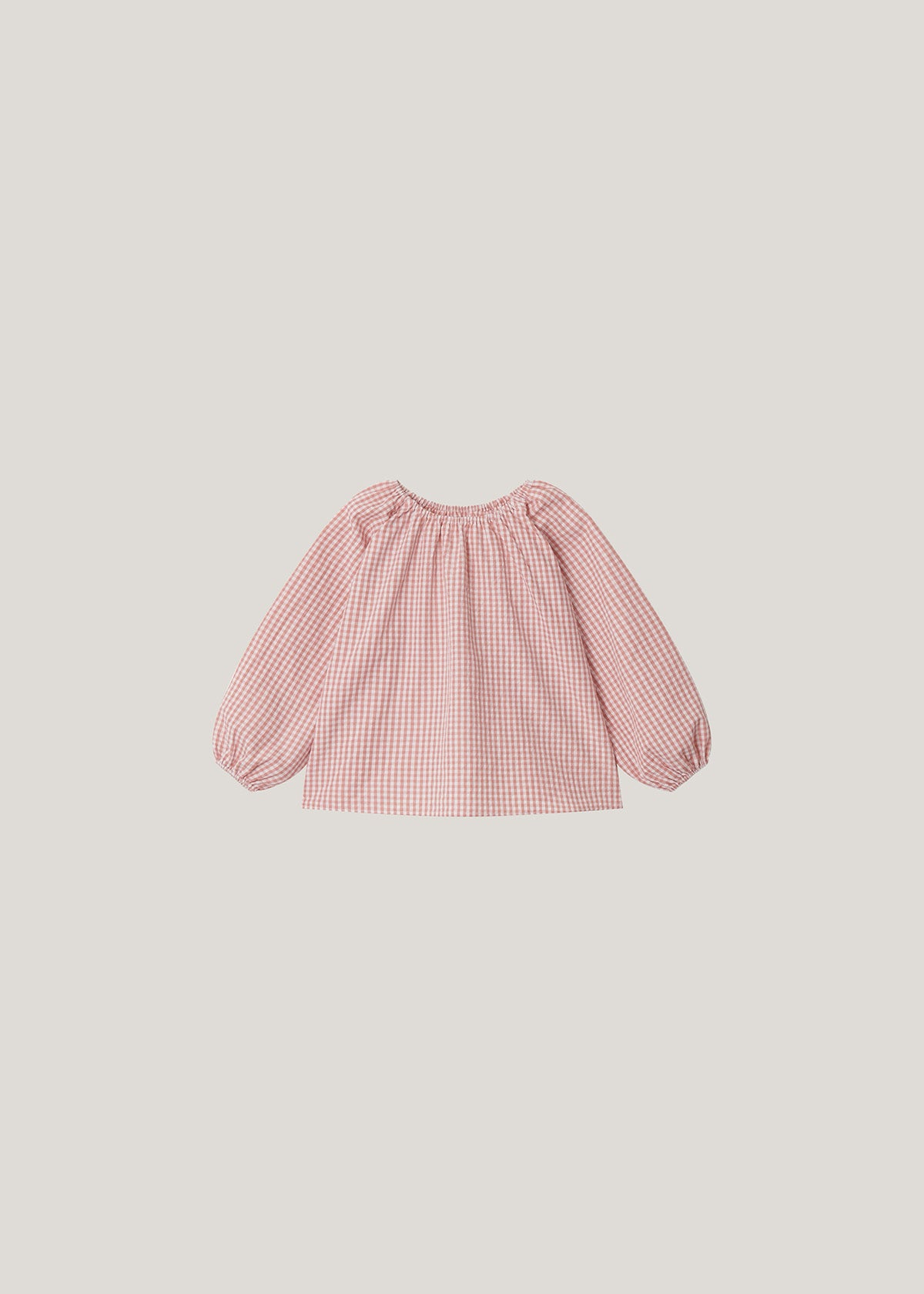 ［inné］Ballet gingham blouse (pink)