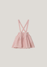 ［inné］Judy flare skirt - Detachable suspenders (pink gingham)