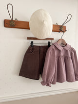 Candy frill check blouse