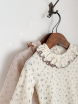 Pollin flower frill rompers