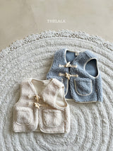 ［thelala］Boa toggle vest