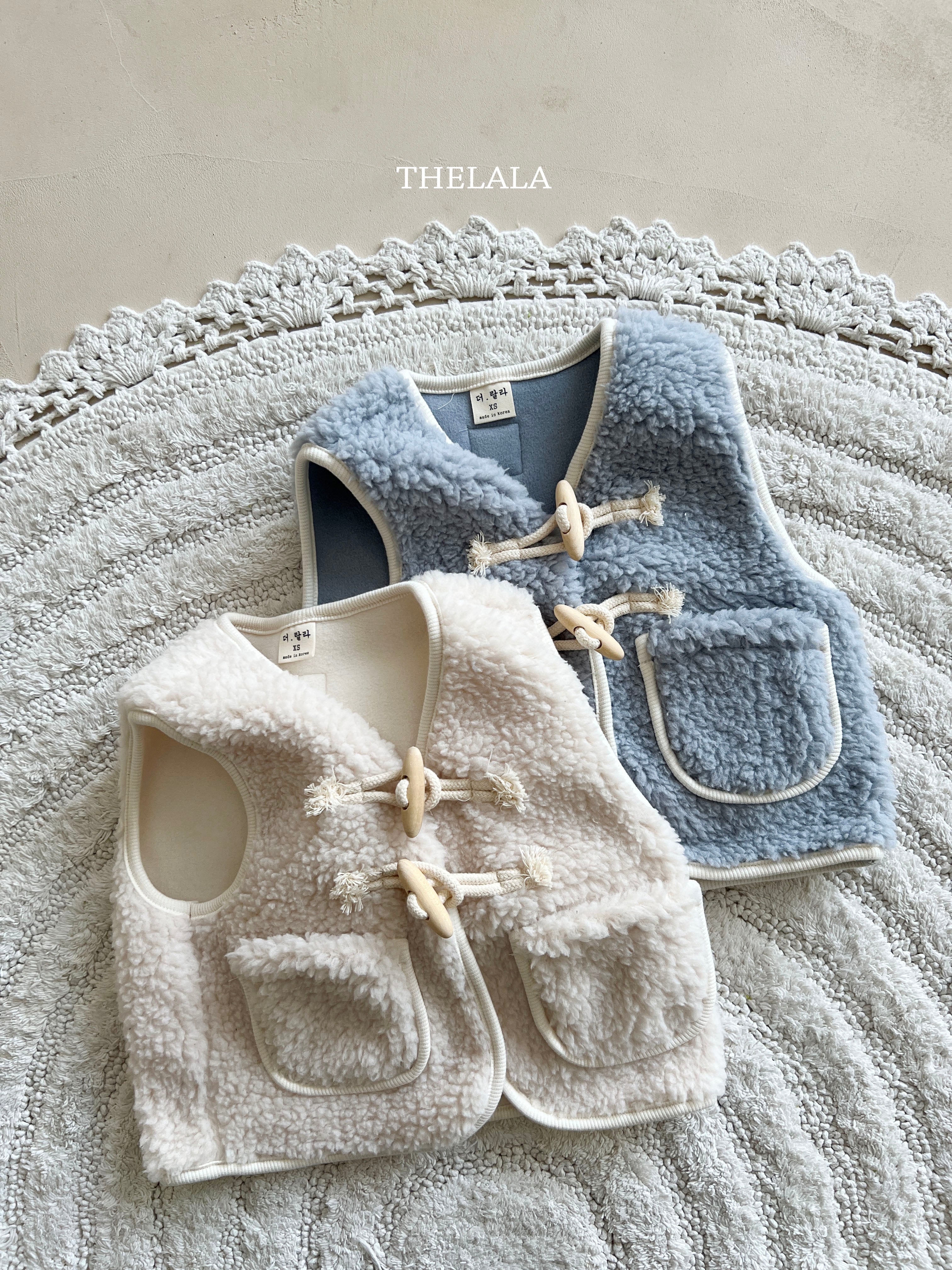［thelala］Boa toggle vest