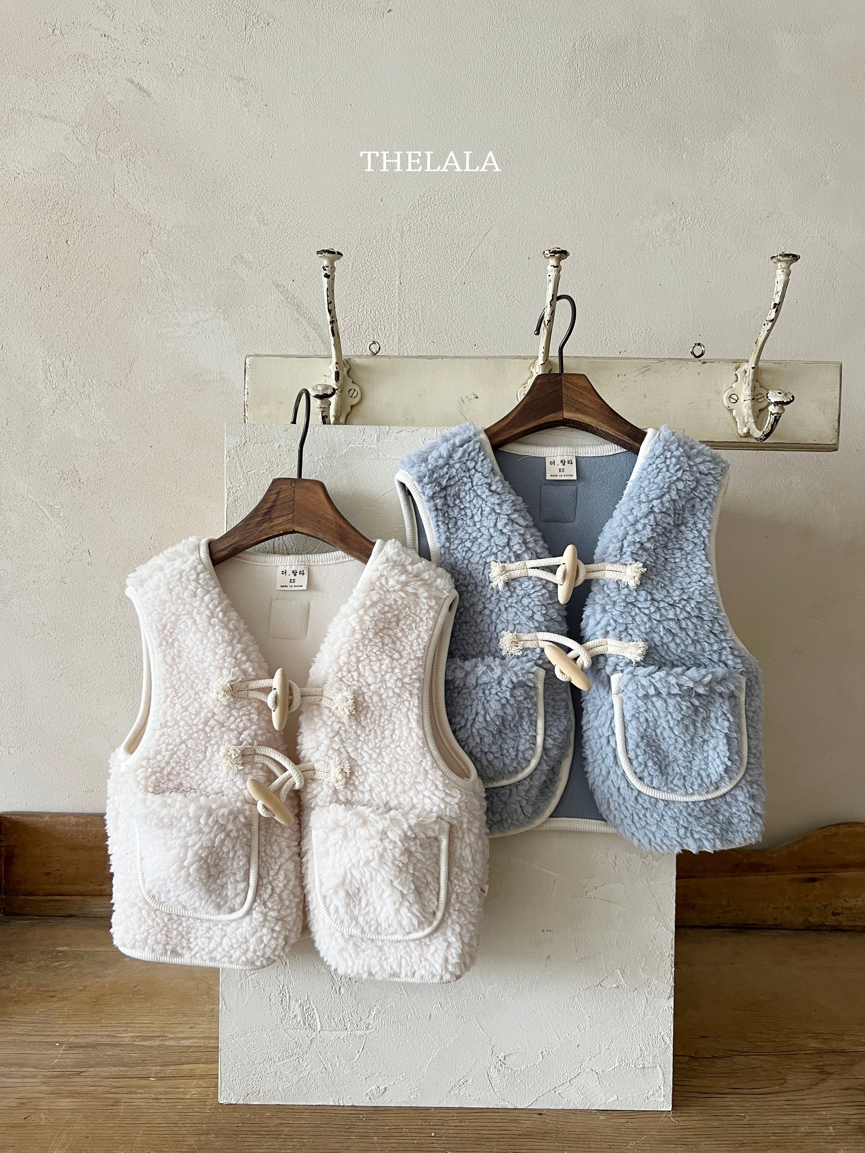 ［thelala］Boa toggle vest