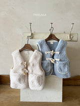［thelala］Boa toggle vest