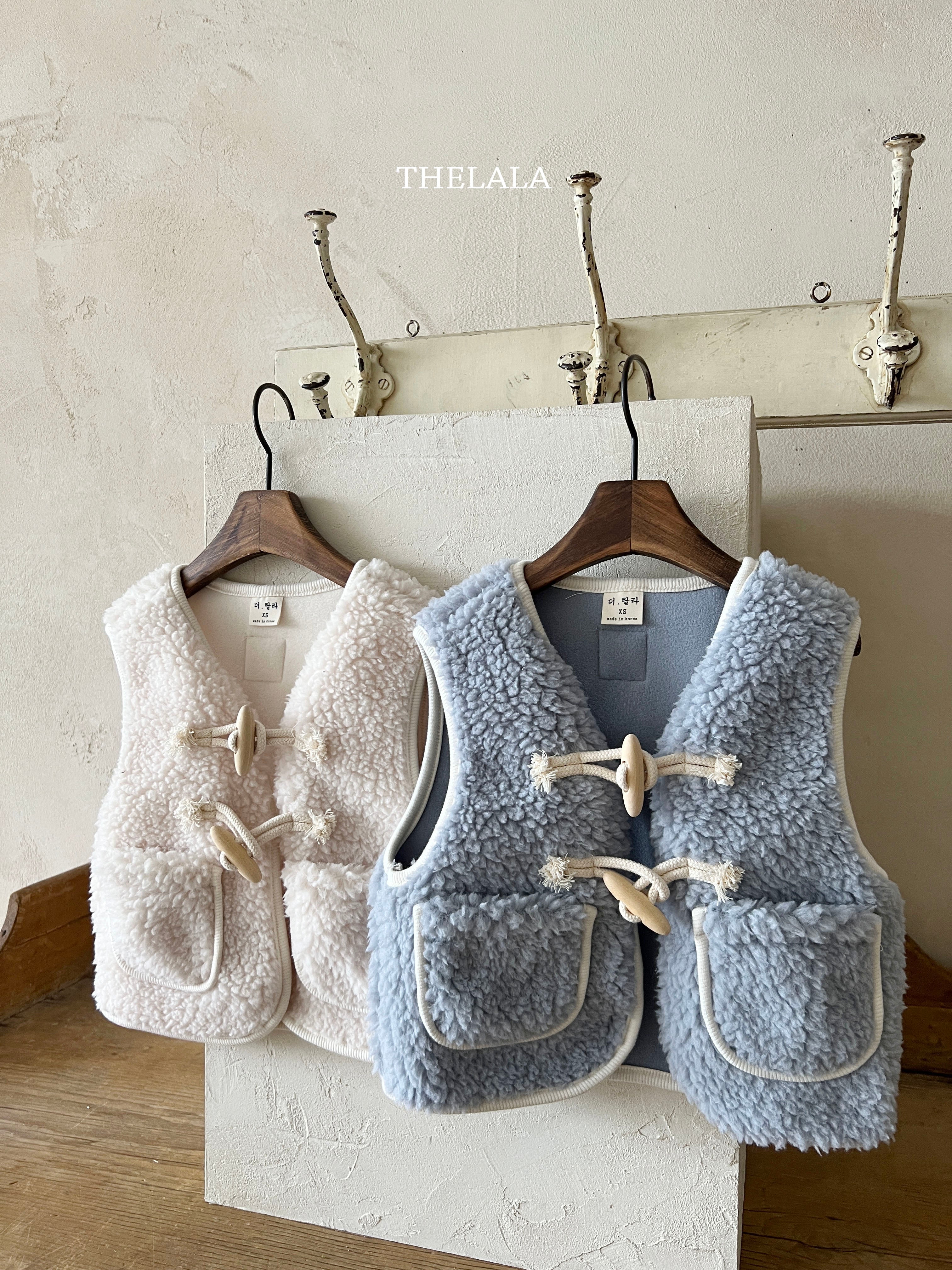 ［thelala］Boa toggle vest