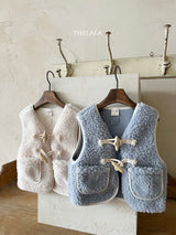 ［thelala］Boa toggle vest