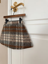 Cocoa check skirt