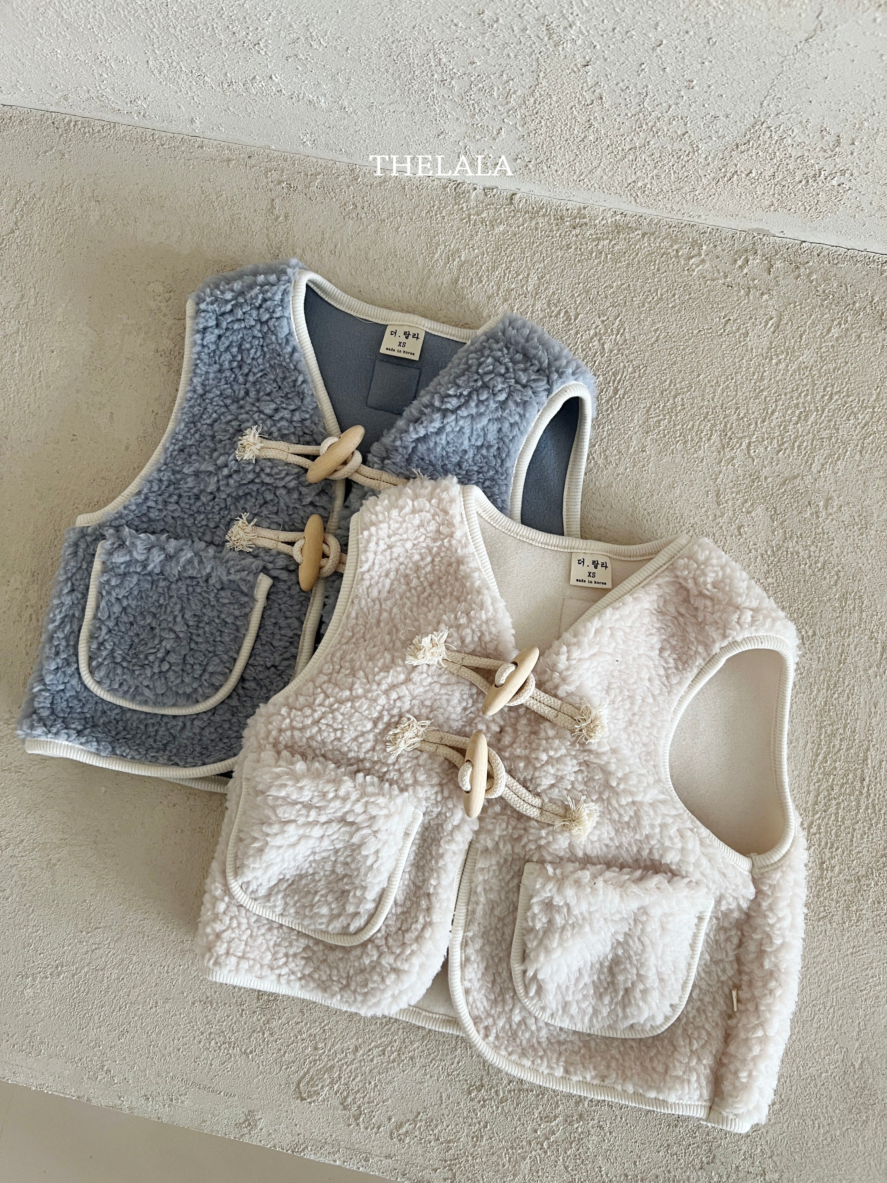 ［thelala］Boa toggle vest