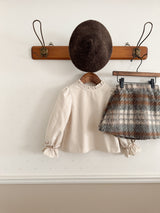 Cocoa check skirt