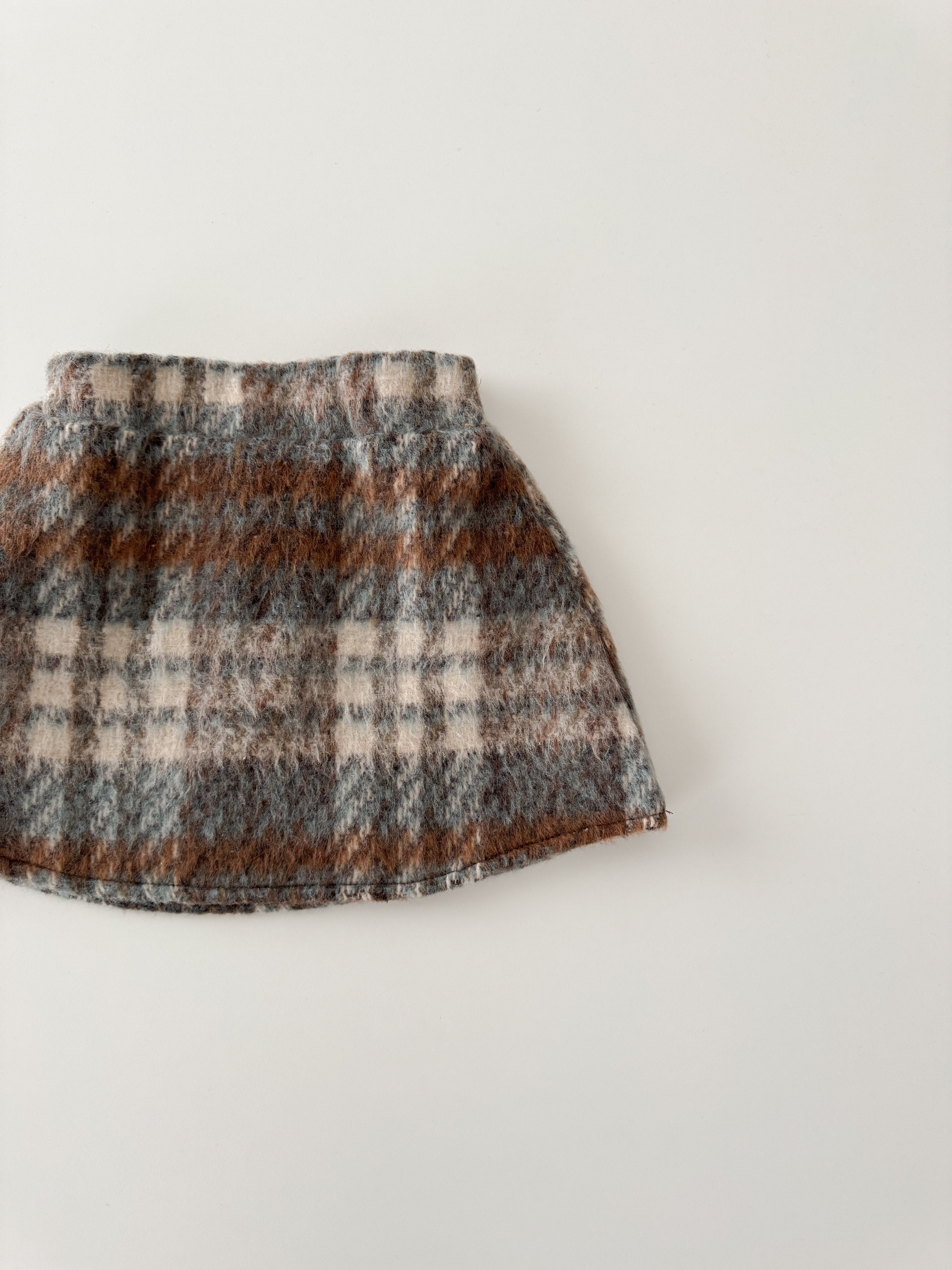Cocoa check skirt