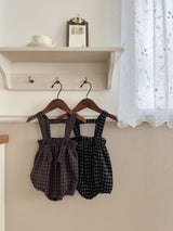 Naive check suspender bloomer