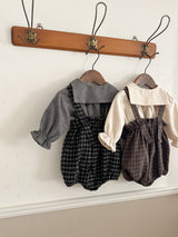 Naive check suspender bloomer