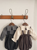 Naive check suspender bloomer