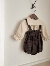 Naive check suspender bloomer