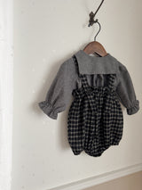 Naive check suspender bloomer