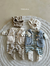 ［thelala］Boa toggle vest