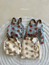 ［thelala］Boa flower rompers