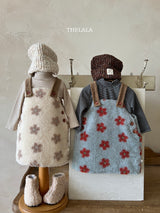［thelala］Boa flower one-piece