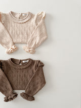 Petit wing knit tops