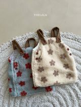 ［thelala］Boa flower one-piece