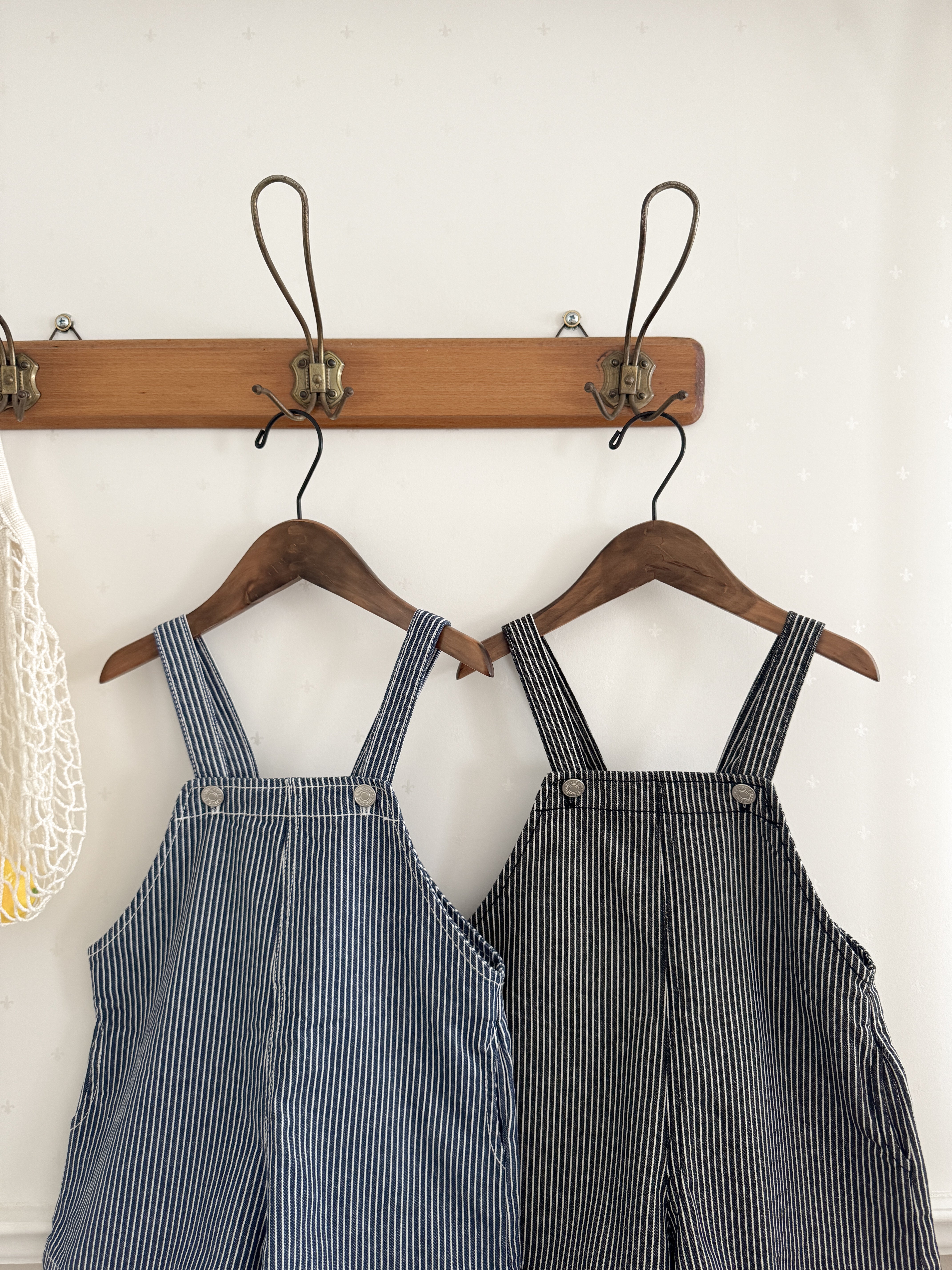 Ellis stripe short overalls