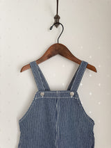 Ellis stripe short overalls