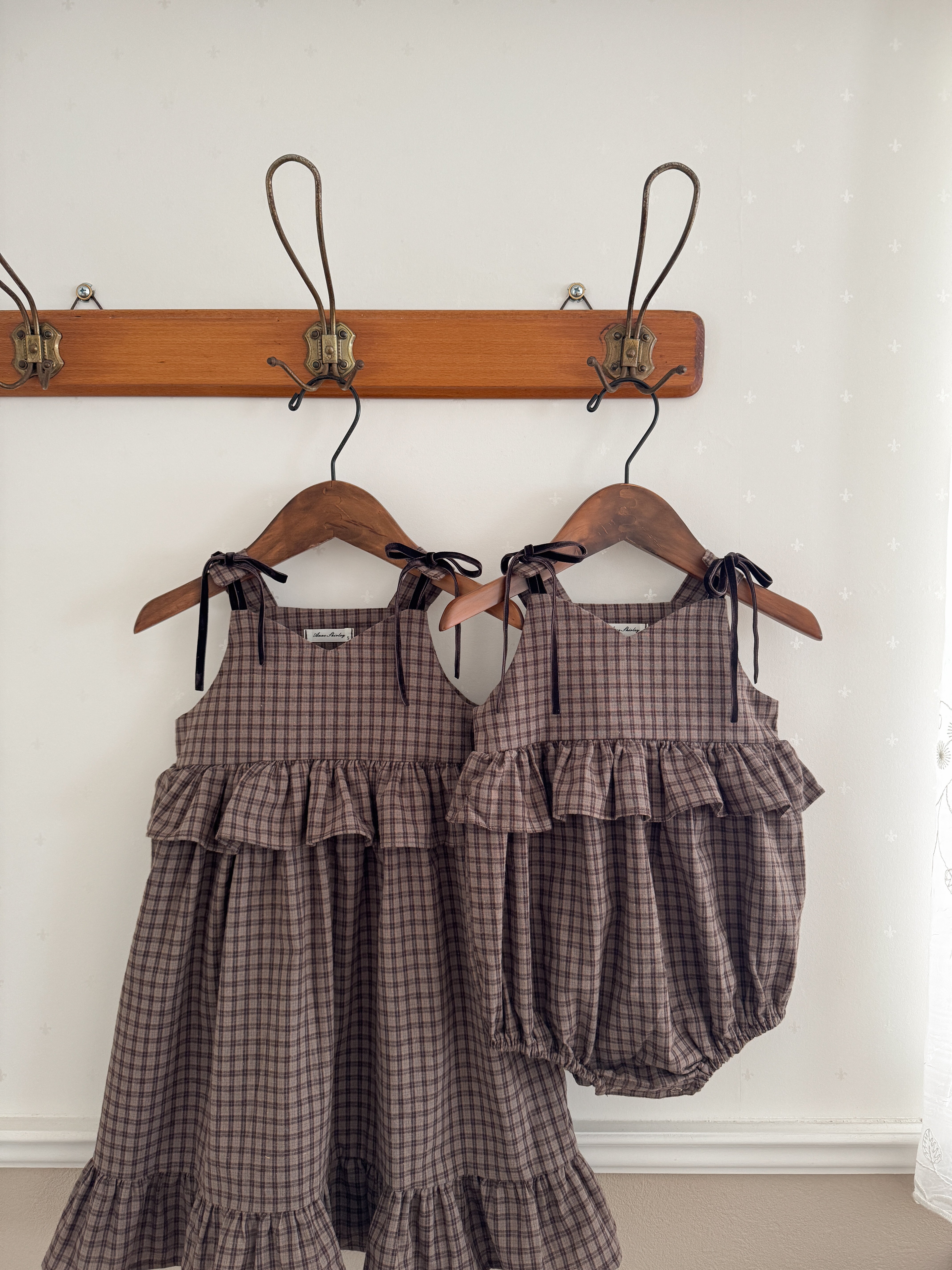 ［Anne shirley × Noeul.］Canelé check one-piece