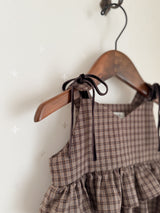 ［Anne shirley × Noeul.］Canelé check rompers