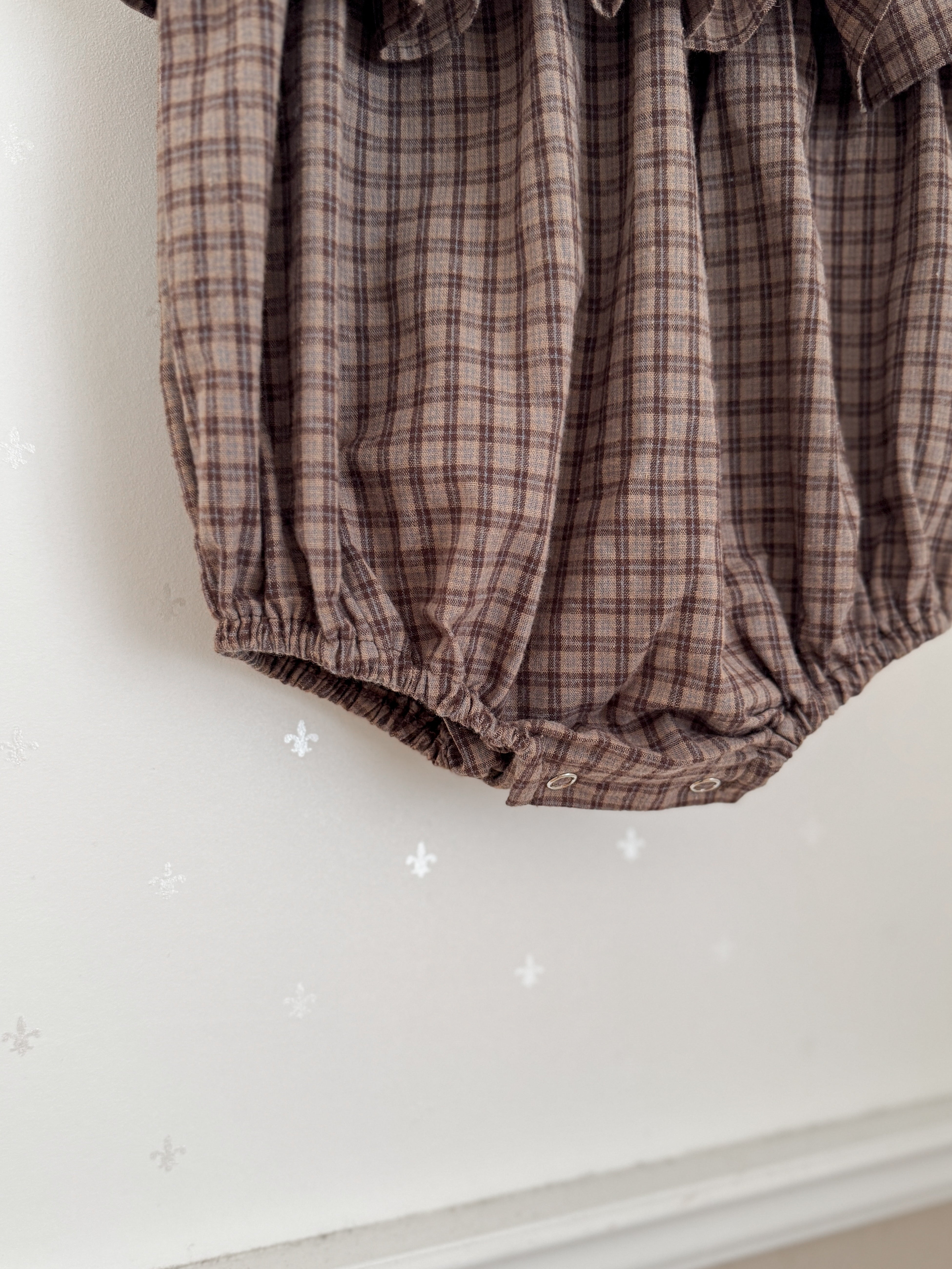 ［Anne shirley × Noeul.］Canelé check rompers