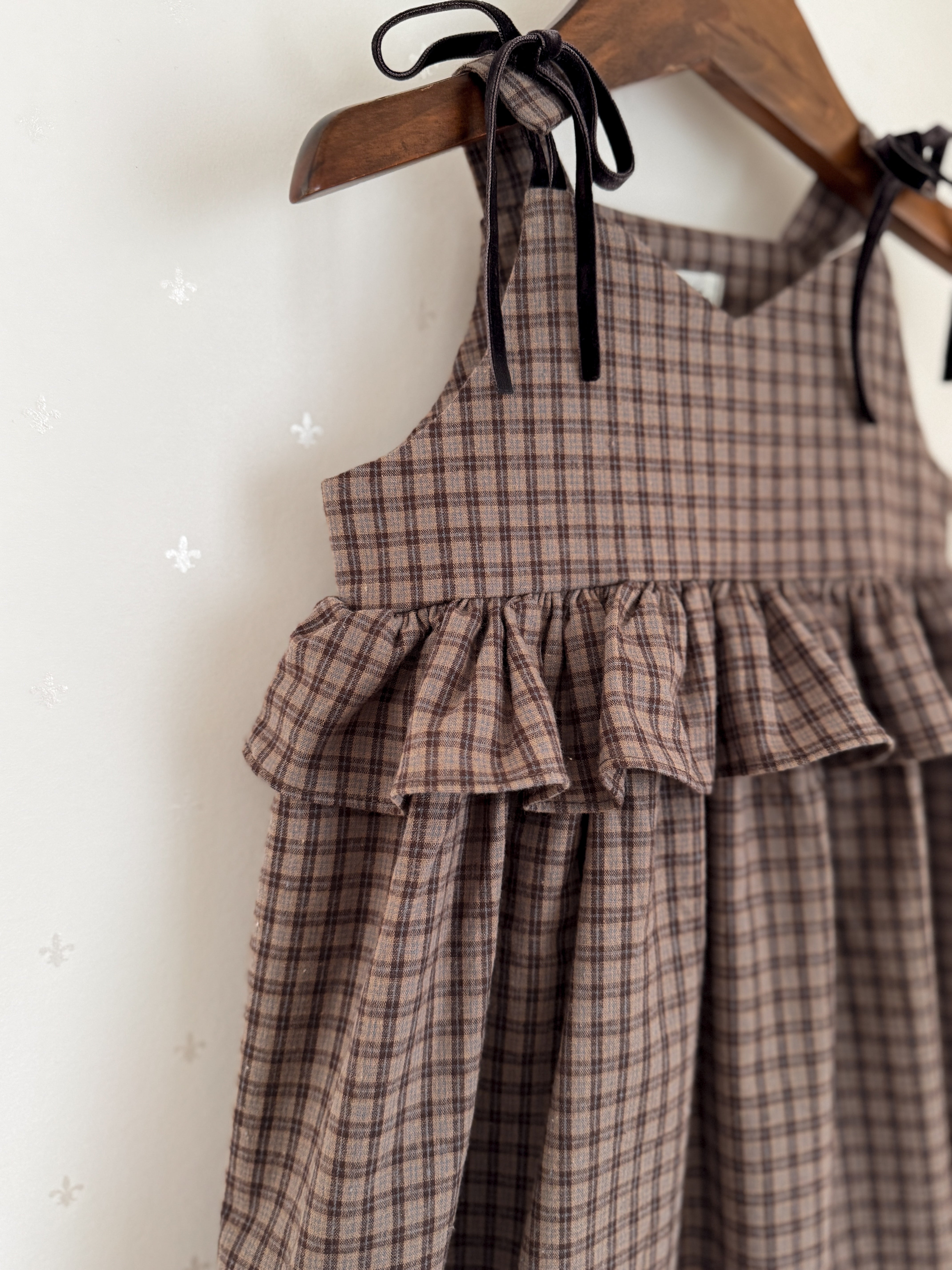 ［Anne shirley × Noeul.］Canelé check one-piece