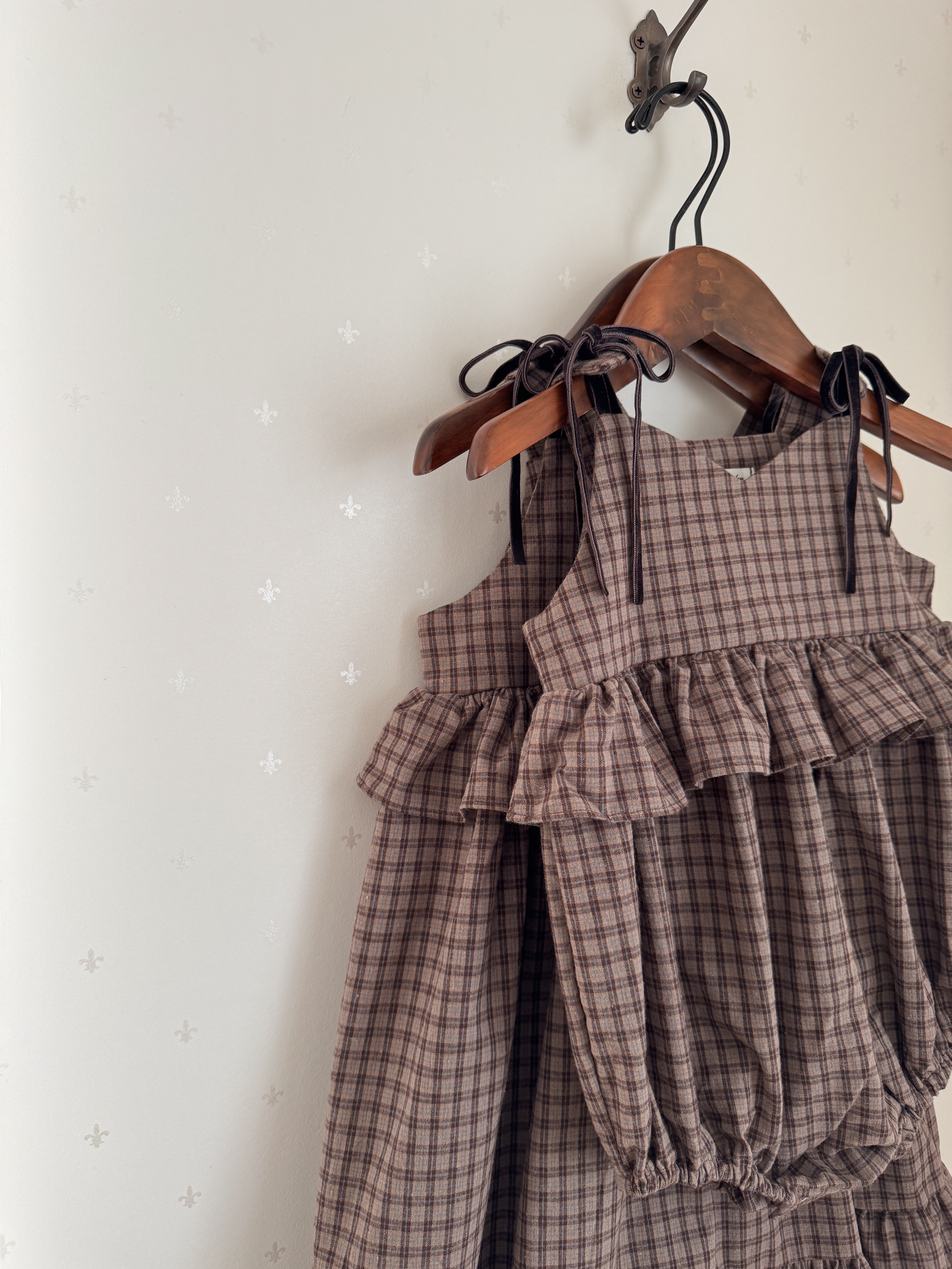［Anne shirley × Noeul.］Canelé check one-piece