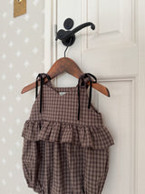 ［Anne shirley × Noeul.］Canelé check rompers