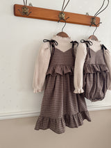 ［Anne shirley × Noeul.］Canelé check one-piece