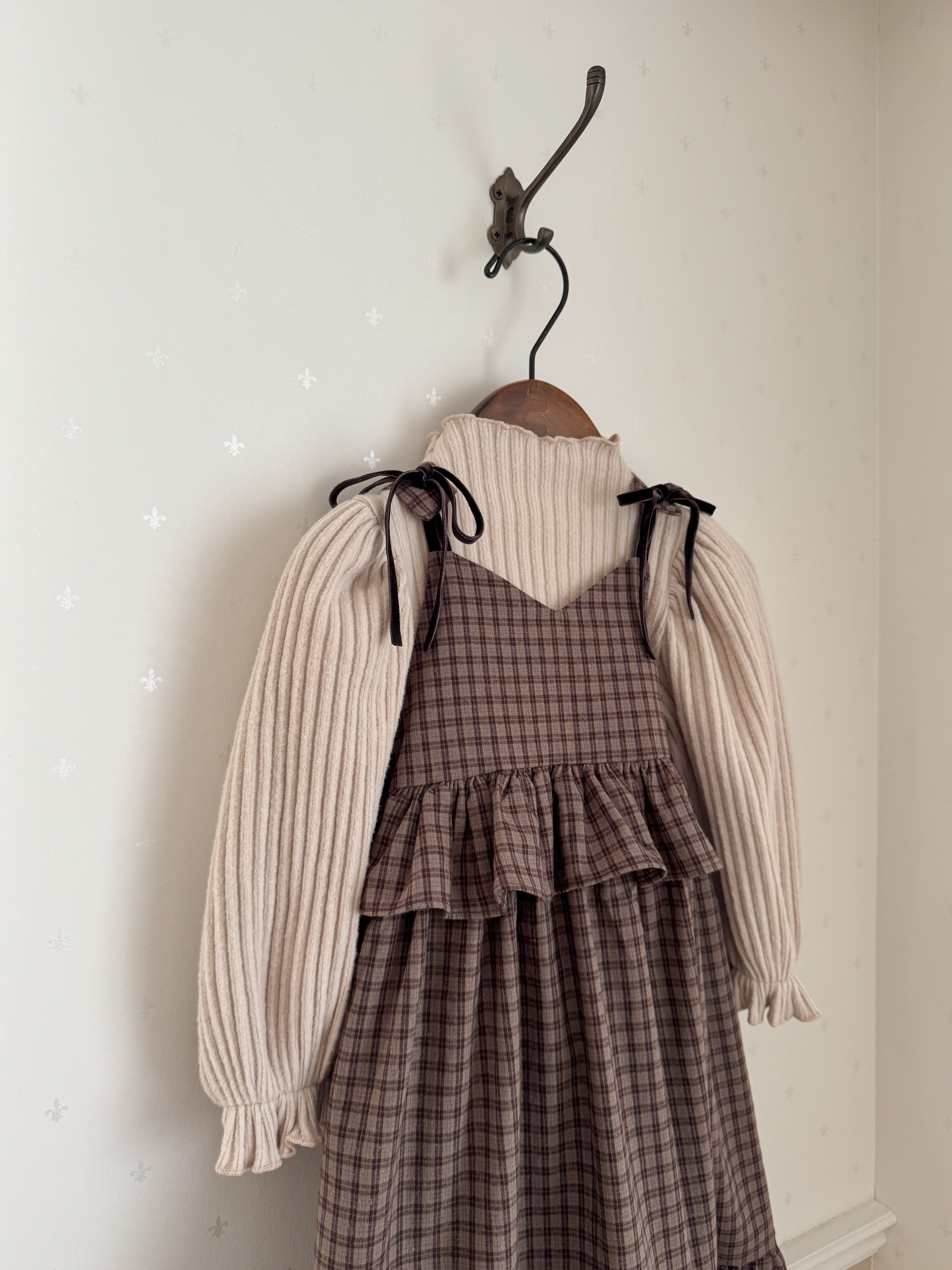 ［Anne shirley × Noeul.］Canelé check one-piece