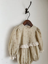 ［Anne shirley × Noeul.］Chanpagne flower rompers