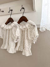 Flower frill blouse (baby & kids)