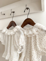 Flower frill blouse (baby & kids)