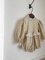 ［Anne shirley × Noeul.］Chanpagne flower rompers