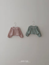 ［aladin］Flower open blouse