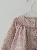 ［aladin］Flower open blouse