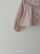 ［aladin］Flower open blouse