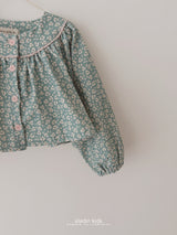 ［aladin］Flower open blouse