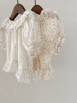 Flower frill blouse (baby & kids)