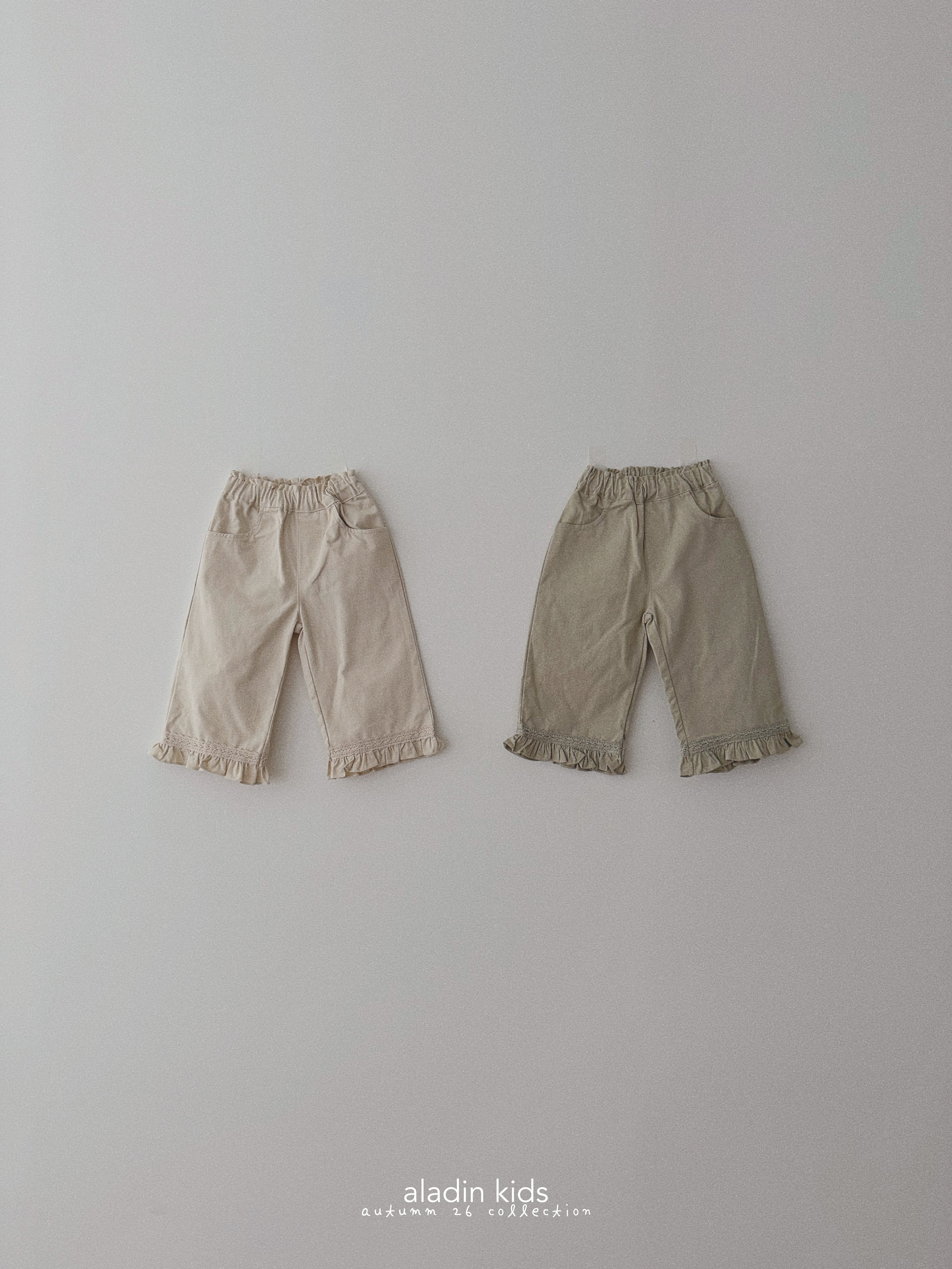 ［aladin］Frill cotton pants