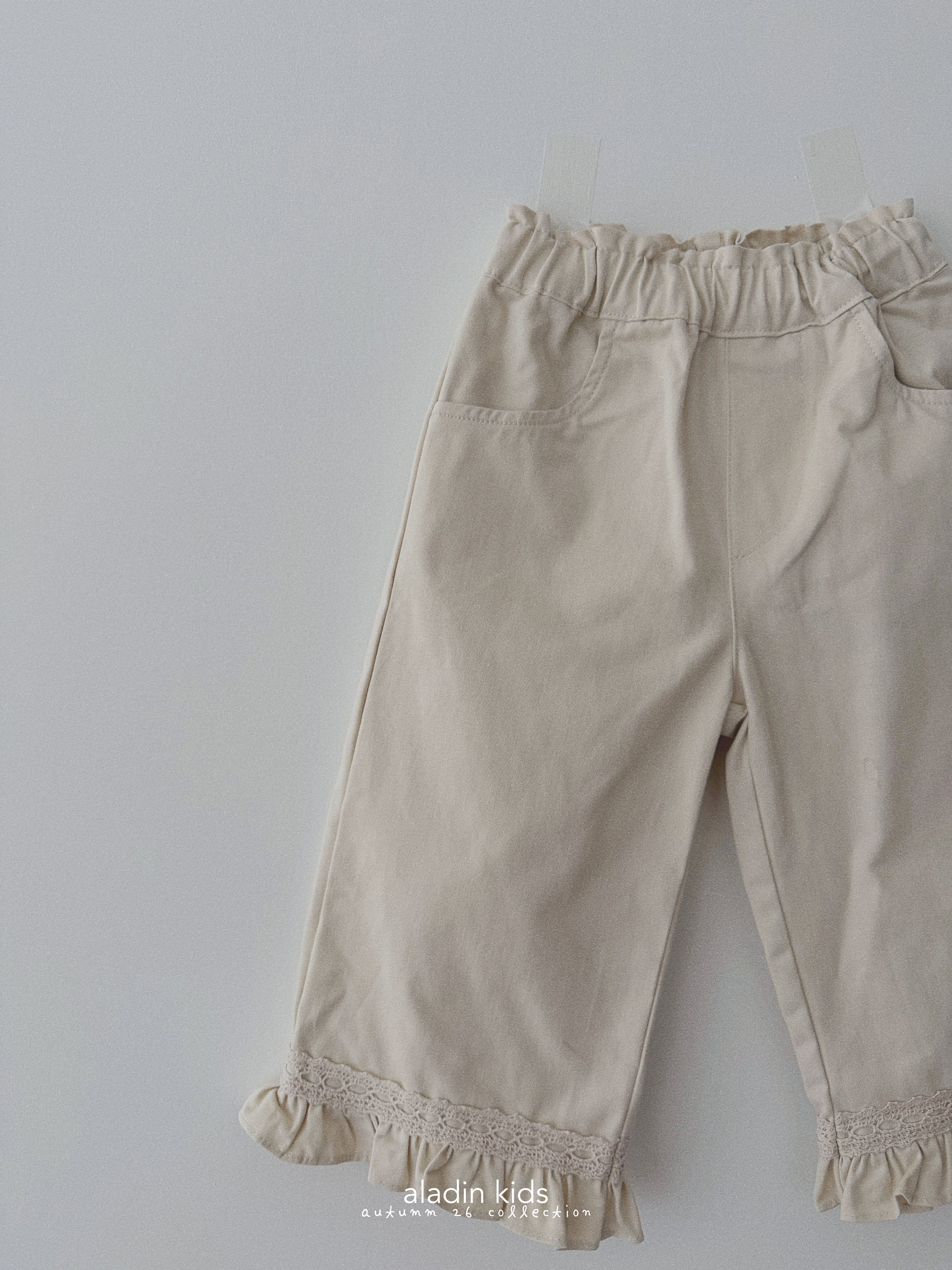 ［aladin］Frill cotton pants