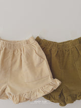 ［aladin］Frill corduroy short pants