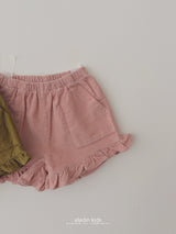 ［aladin］Frill corduroy short pants